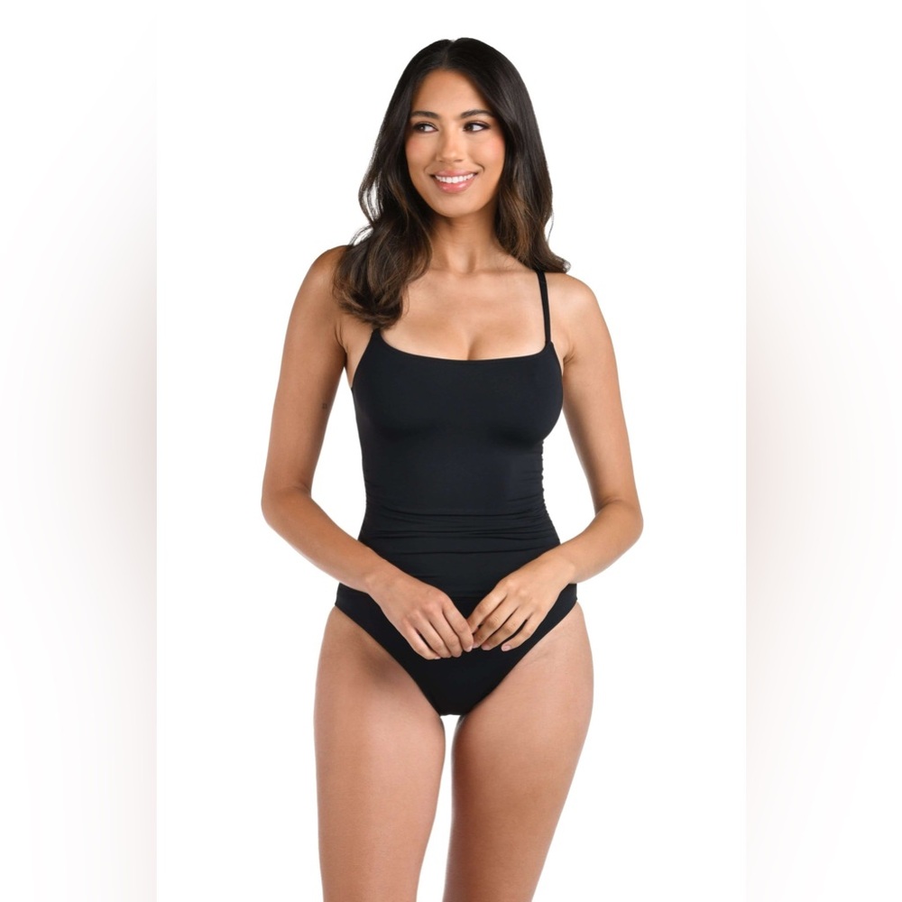 La Blanca Island Goddess Lingerie One Piece Black Women’s Size 16W - Picture 4 of 8
